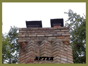 Completed Chimney Repair masonry services
